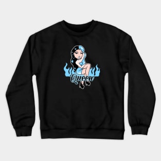 Queen Girl Doll Light Blue v2 Crewneck Sweatshirt